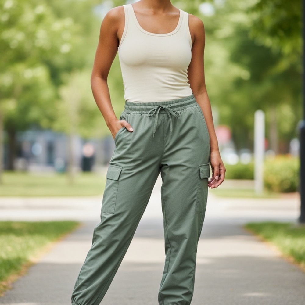 CALIA by Carrie Underwood Olive Jogger Pants